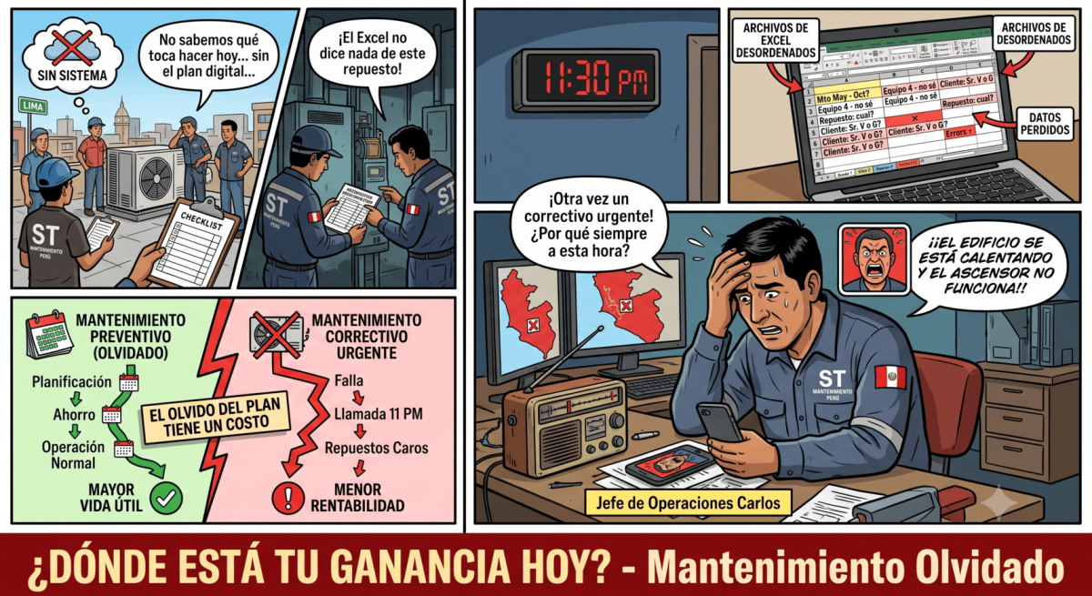 Mantenimiento preventivo que se olvida: el costo oculto de operar sin sistema